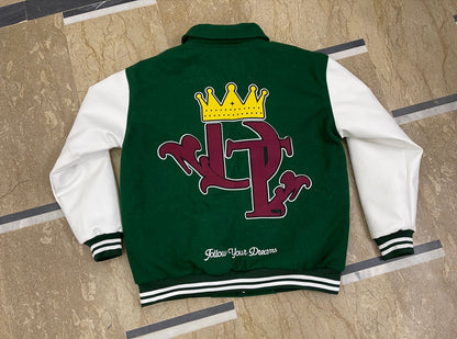 DIVINE TRUTH VARSITY JACKET GREEN