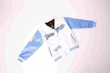 DIVINE TRUTH VARSITY JACKET WHITE