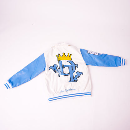 DIVINE TRUTH VARSITY JACKET WHITE