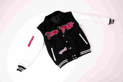 DIVINE TRUTH VARSITY JACKET BLACK