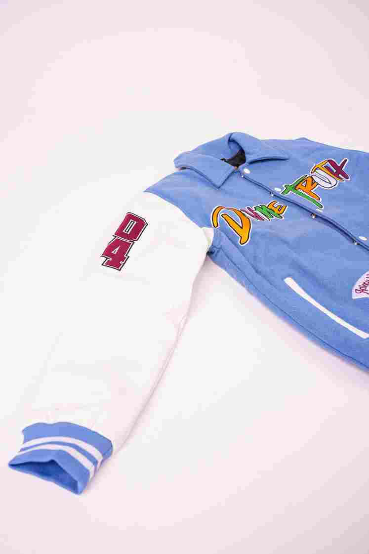 DIVINE TRUTH VARSITY JACKET TEAL